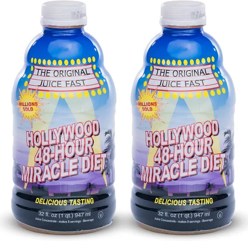 Vista 9 de Hollywood Miracle Diet Dieta de 48 horas, mezcla natural de bebida y fruta-32 oz