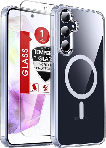 Vista 33 de LeYi Funda para teléfono Samsung-S23: protector de pantalla e imán MagSafe Púrpura