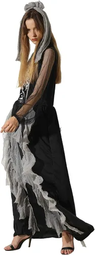 Vista 5 de FantastCostumes - Disfraz de zombi con banda para el pelo para mujer