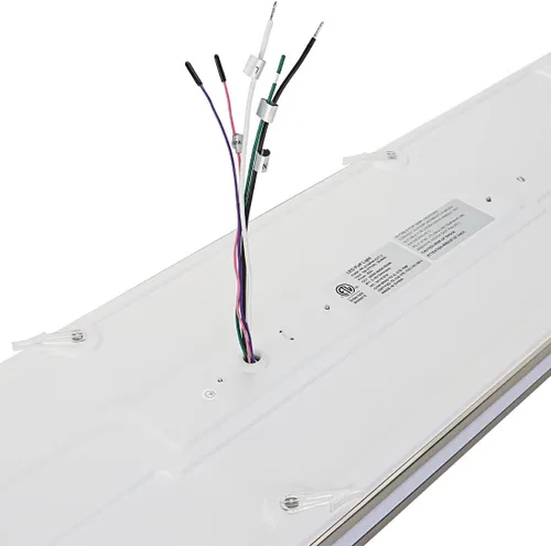 Vista 8 de DAKASON Lámpara de techo LED rectangular de 4 pies para cocina/lavandería, 48 W envolvente 3/4/5000K seleccionable, luces lineales cableadas