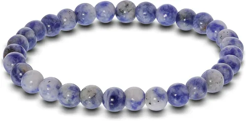 Vista 403 de Gem Avenue Handmade Round Bead Stretch Bracelet Unisex Natural Stone Beaded Jewelry for Men & Women, Elastic Wristband for Daily Wear
