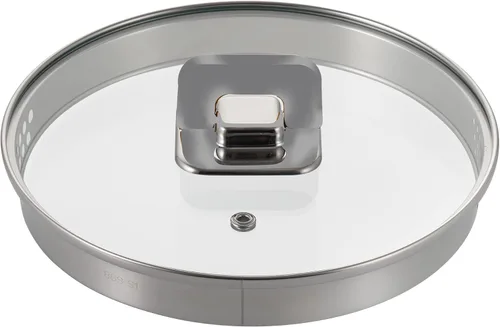 Vista 4 de NutriChef Tapa para cacerola - Utensilios de cocina antiadherentes con perilla plegable, libre de PFOA, funciona con el modelo: NCCWSTKBLK (negro)
