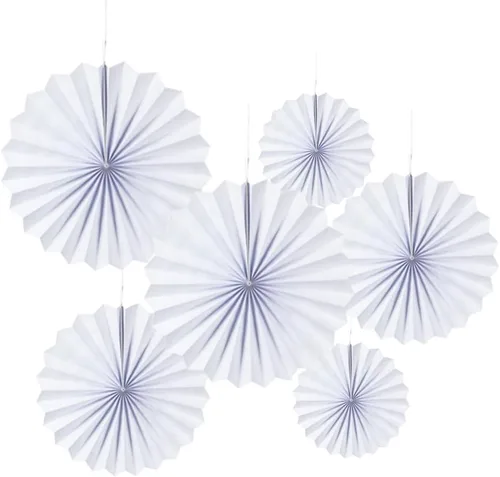Vista 35 de MOWO Abanicos de papel marrón para colgar decoración para cumpleaños, graduación, fiesta temática neutra, 6 unidades birthday graduation wedding