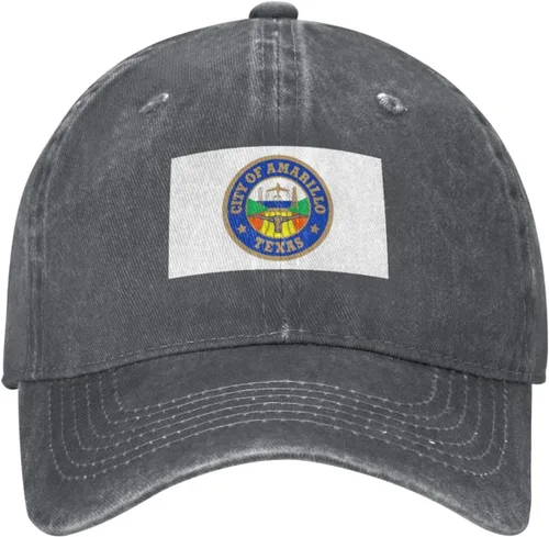 Vista 9 de Amarillo Texas Seal Baseball Cap for Men Women Hats Adjustable Dad Hat Cotton Caps