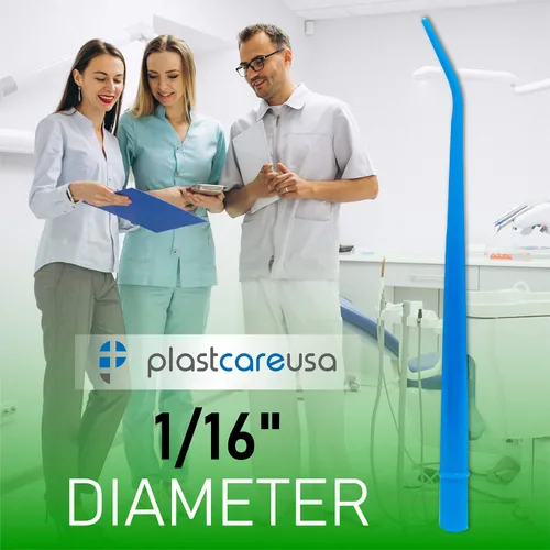 Vista 6 de Puntas de succión para aspirador quirúrgico dental, paquete de 3 tamaños de 100 unidades cada una (1/4 pulgadas y 1/8 pulgadas y 1/16 pulgadas)