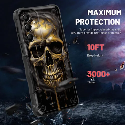 Vista 735 de Funda para Galaxy A14 5G, [Doble Capa][Protección contra Caídas de Grado Militar de 10 Pies] [Antideslizante] Funda Resistente a Prueba de Golpes