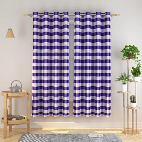 Vista 128 de Cortinas de 24 pulgadas de largo con diseño Buffalo Check Gingham Plaid para ventanas de cocina y baño, tratamiento para ventanas con 2 paneles