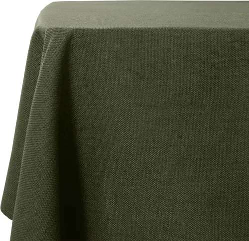 Vista 11 de Mantel para mesa rectangular de 55x71 pulgadas, de lino sintético, resistente a las arrugas e impermeable, color beige, para cocina, comedor