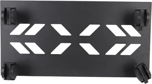 Vista 7 de Fdit Soporte de acero duradero para laptop con ruedas, ventilado, soporte para CPU de escritorio de juegos enrollable, compatible con la mayoría