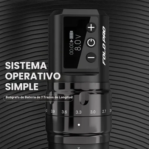 Vista 4 de MAST TATTOO Batería inalámbrica para máquina de lápiz de tatuaje Fold Pro