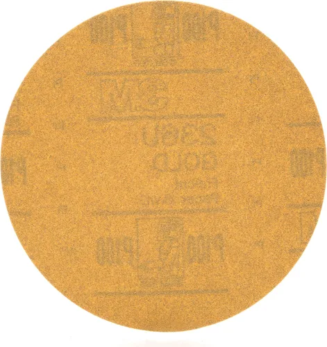 Vista 10 de 3M 182 Hookit - 236U Oro 6 pulgadas, P1C, disco de película antipolvo., 6, Dorado