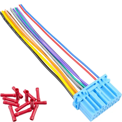 Vista 7 de Adaptador de arnés de cableado de radio femenino, reemplazo del conector de arnés de cable estéreo para automóvil para Acura 2001-2005 y Honda