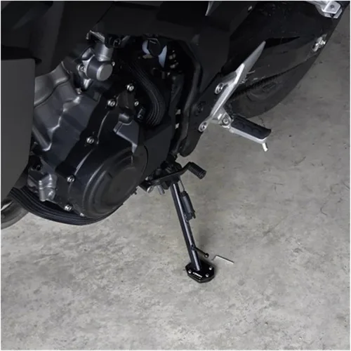 Vista 5 de Soporte de extensión lateral Soporte de extensión y tapa de llenado de aceite para Suzuki DL650 V-Strom 650 XT 650XT Vstrom650 (Color A Negro)