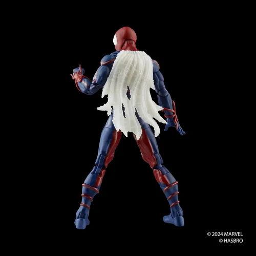 Vista 7 de Marvel Legends Series Spider-Man Unlimited, Figura de acción coleccionable de cómics retro a escala de 6 pulgadas
