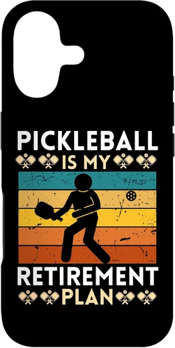 Vista 32 de Pickleball Is My Retirement Plan Case for iPhone 16