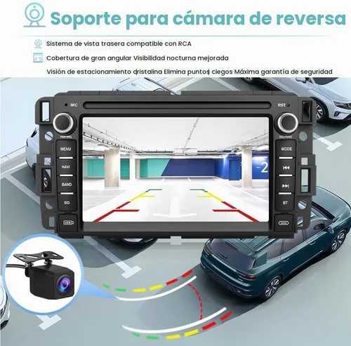 Vista 4 de Radio para Silverado Tahoe Yukon Sierra con CarPlay y cámara de respaldo