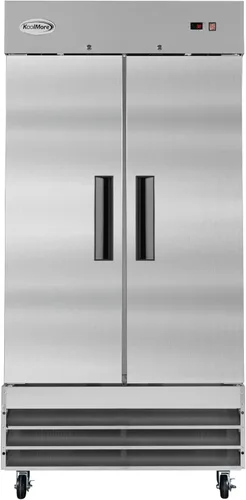 Vista 18 de KoolMore RIR-1D-SS12C Refrigerador comercial de acero inoxidable de entrada con una puerta de acceso para restaurante, café y almacenamiento