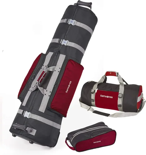 Vista 3 de Samsonite Golf Deluxe set de viaje de 3 piezas. Azul/Negro