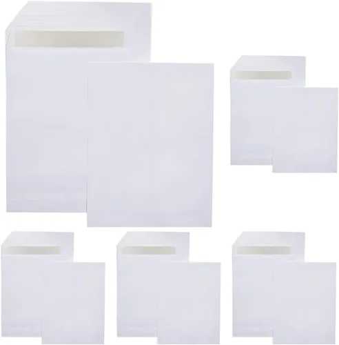 Vista 10 de Amazon Basics - Sobres para envíos de catálogo, cierre adhesivo, 6 x 9 pulgadas, marrón kraft, paquete de 500 unidades 2-Marrón Kraft