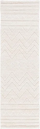Vista 14 de SAFAVIEH Natura Collection - Alfombra de pasillo, 2 pies 3 pulgadas x 8 pies, beige, hecha a mano, mezcla de lana bohemia rústica, ideal para zonas