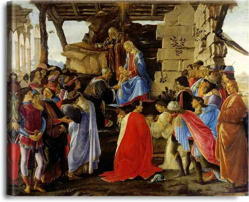 Vista 268 de A&T ARTWORK Adoración de los Reyes Magos por Sandro Botticelli The World Classic Art Reproductions, impresiones en lienzo giclée arte de pared