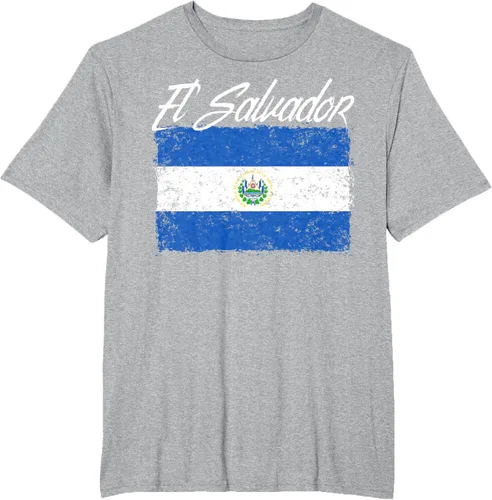 Vista 47 de Camiseta Salvadoreña Bandera El Salvador