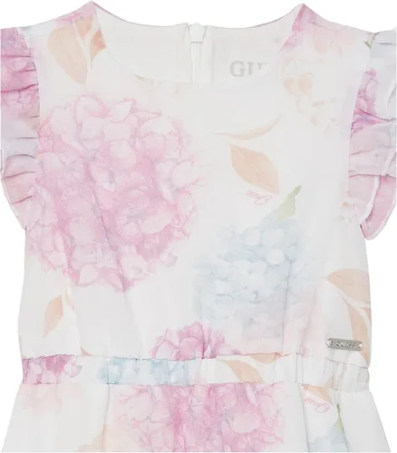 Vista 3 de GUESS Vestido estampado de gasa para niña