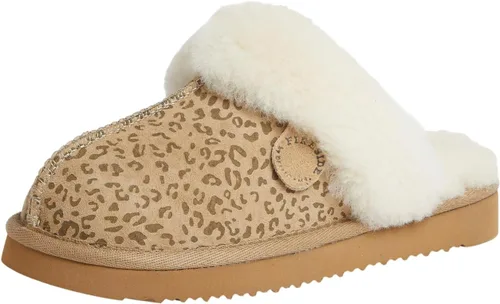 Vista 34 de Dearfoams Fireside Sydney Pantuflas anchas de piel de oveja para mujer, para interiores y exteriores
