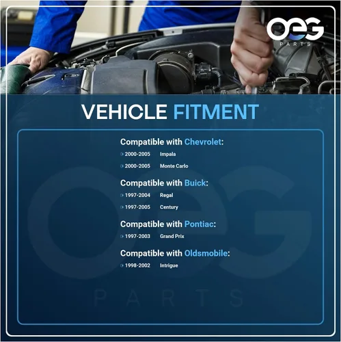 Vista 4 de OEG Parts - Motor de limpiaparabrisas compatible con Buick/Chevrolet/Oldsmobile/Pontiac 1997-2005 12494761, 22144097, 88958109, WPM1012, 12367316