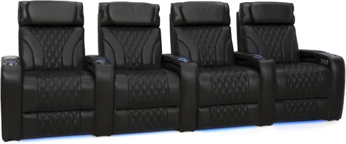 Vista 13 de Seatcraft Luminis LT - Asiento de cine en casa, reclinable, color rojo