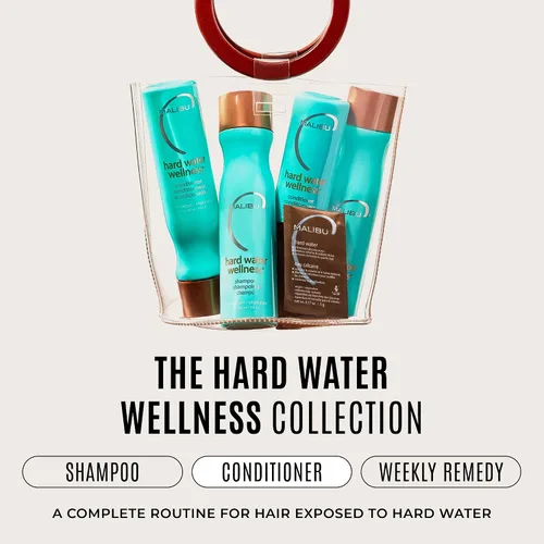 Vista 8 de Malibu C Acondicionador para el cabello de agua dura para acumulación, tamaño de viaje, fórmula hidratante sin sulfato para cabello seco dañado