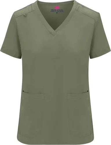 Vista 4 de Natural Uniforms Conjunto deportivo elástico esencial para mujer