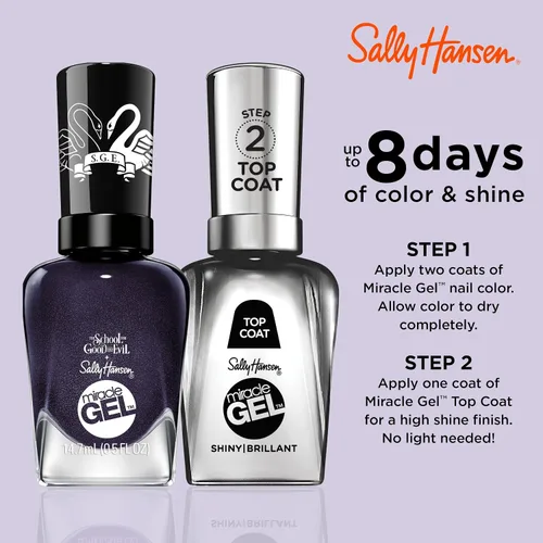 Vista 4 de Sally Hansen Miracle Gel x The School for Good and Evil Collection - Lesso Go - 0.5 onzas líquidas