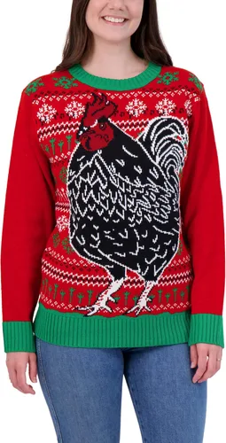 Vista 2 de Holiday Hype Suéter feo navideño para hombre, diseño divertido y tradicional
