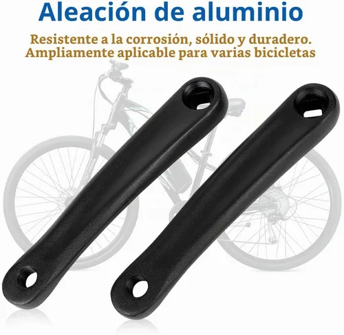 Vista 3 de Watris Veiyi 2PCS Biela de bicicleta, brazo de manivela de bicicleta, brazo izquierdo de una sola cadena para bicicleta eléctrica, bicicleta