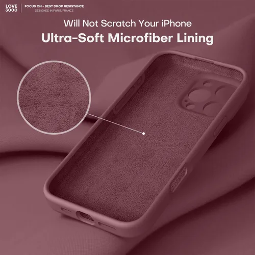 Vista 311 de LOVE 3000 Diseñada para Funda iPhone Air, Silicona Premium [Compatible con Magsafe][Forro de Microfibra Suave Anti-Rayones] Funda Protectora