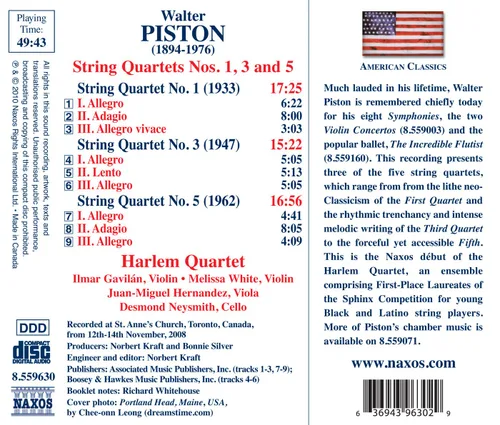 Vista 3 de String Quartets Nos 1 3 5