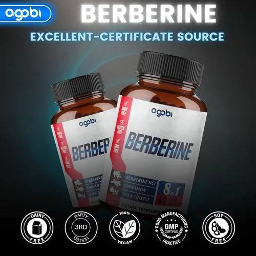 Vista 7 de Suplemento de berberina con Ceilán, cardo mariano, cúrcuma, saúco y más – Apoyo inmunológico, cardiovascular y gastrointestinal – 60
