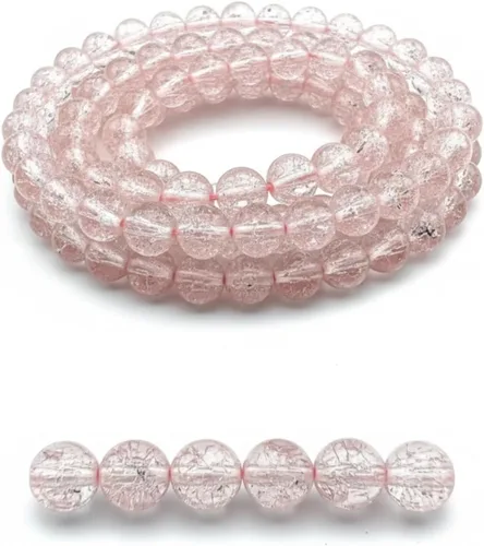 Vista 18 de DandS ltd Cuentas de cristal agrietadas para la fabricación de joyas, champán, pulseras vibrantes de bricolaje, collares, aretes, suministros