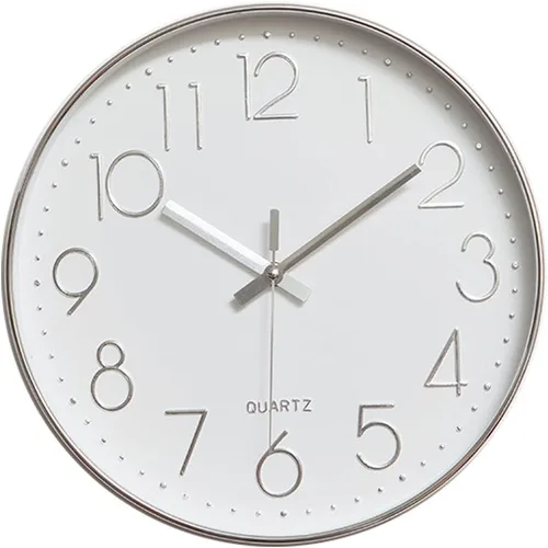 Vista 20 de jomparis Reloj de pared negro de 10 pulgadas, funciona con pilas, reloj de pared silencioso y sin tictac, reloj clásico para el hogar, oficina