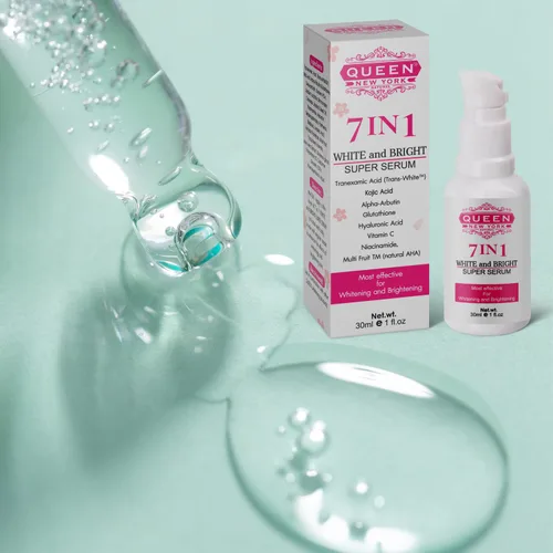 Vista 8 de QUEEN 7 en 1 Super Serum - 5% ácido tranexámico, 5% ácido kójico, 2% alfa arbutina con niacinamida, ácido hialurónico y vitamina C - Suero facial
