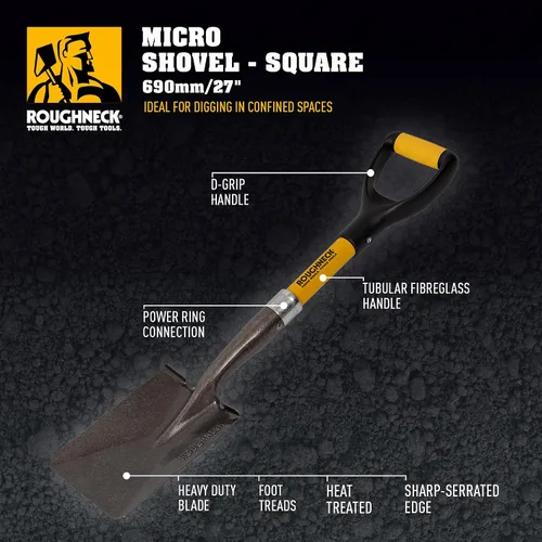 Vista 3 de Roughneck ROU68006 Micro Pala Punta Cuadrada