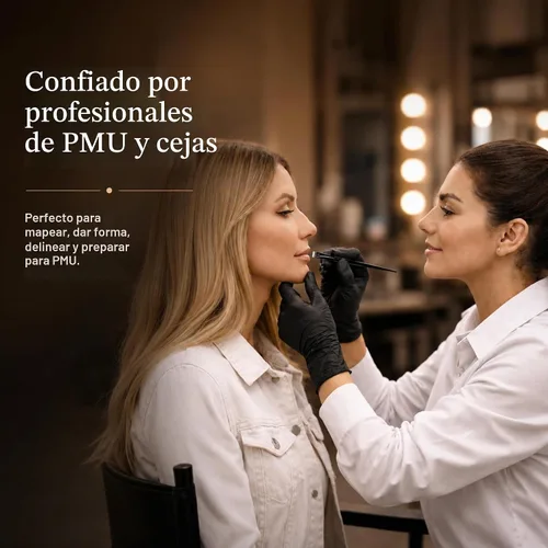 Vista 5 de Kit de mapeo de cejas con pasta blanca para cejas
