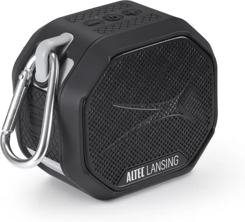 Vista 10 de Altec Lansing HYDRATREK - Altavoz Bluetooth magnético, impermeable IP67, altavoz portátil, emparejamiento inalámbrico verdadero, carga rápida USB-C