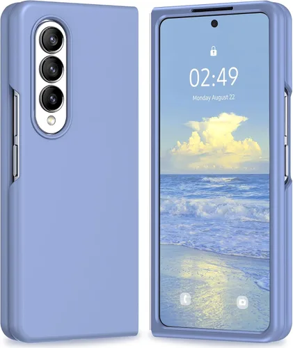Vista 10 de Funda para Samsung Galaxy Z Fold 4, funda de silicona para Galaxy Z Fold 4 de silicona suave líquida Slim Fit a prueba de golpes Funda protectora