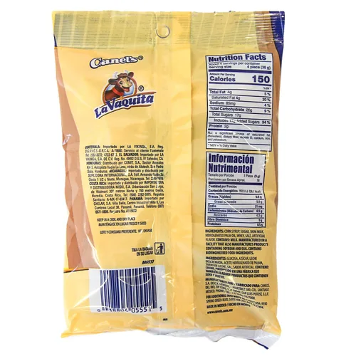 Vista 2 de Canel's La Vaquita Chiclosos Caramelo Suave de Leche Caramelo Suave de Leche Dulce Mexicano (1 bolsa de 5 onzas)
