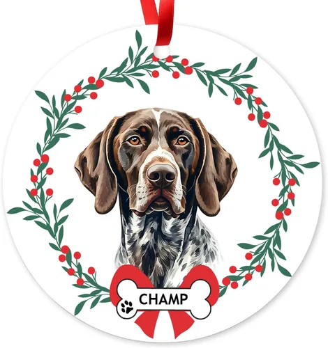Vista 20 de Adorno de Navidad personalizado de Beagle, adorno personalizado con nombre de mascota, regalos para los amantes de los perros Beagle, decoración
