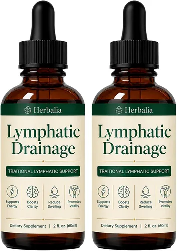 Vista 8 de Drenaje Linfatico - Gotas de drenaje linfático para alivio ocasional de la hinchazón, desinflado y equilibrio de líquidos saludable, con cuchillas