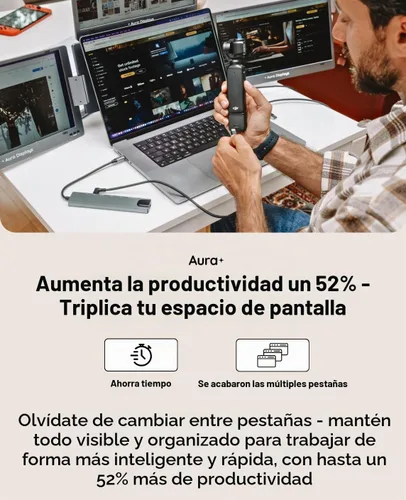 Vista 7 de Triple Boost Pro 14" Portable Monitor Extender