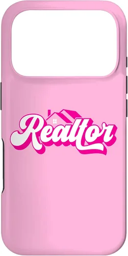 Vista 29 de iPhone 12 Pro Max Agente de Bienes Raíces Mujer Rosa Caso